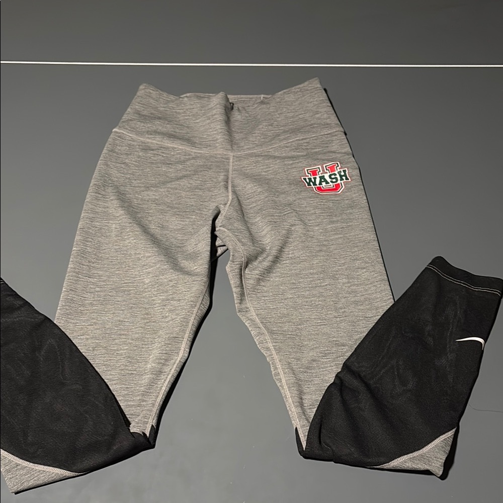 Nike Gray and Black Leggings Athletic Comfort